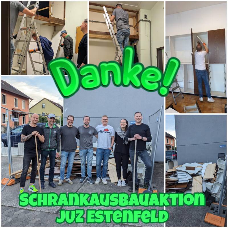 Schrankausbauaktion JUZ Estenfeld